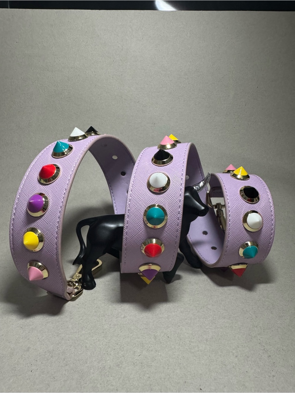 Lavender Leather strap for bags